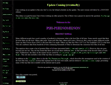 Tablet Screenshot of phi-phenomenon.org